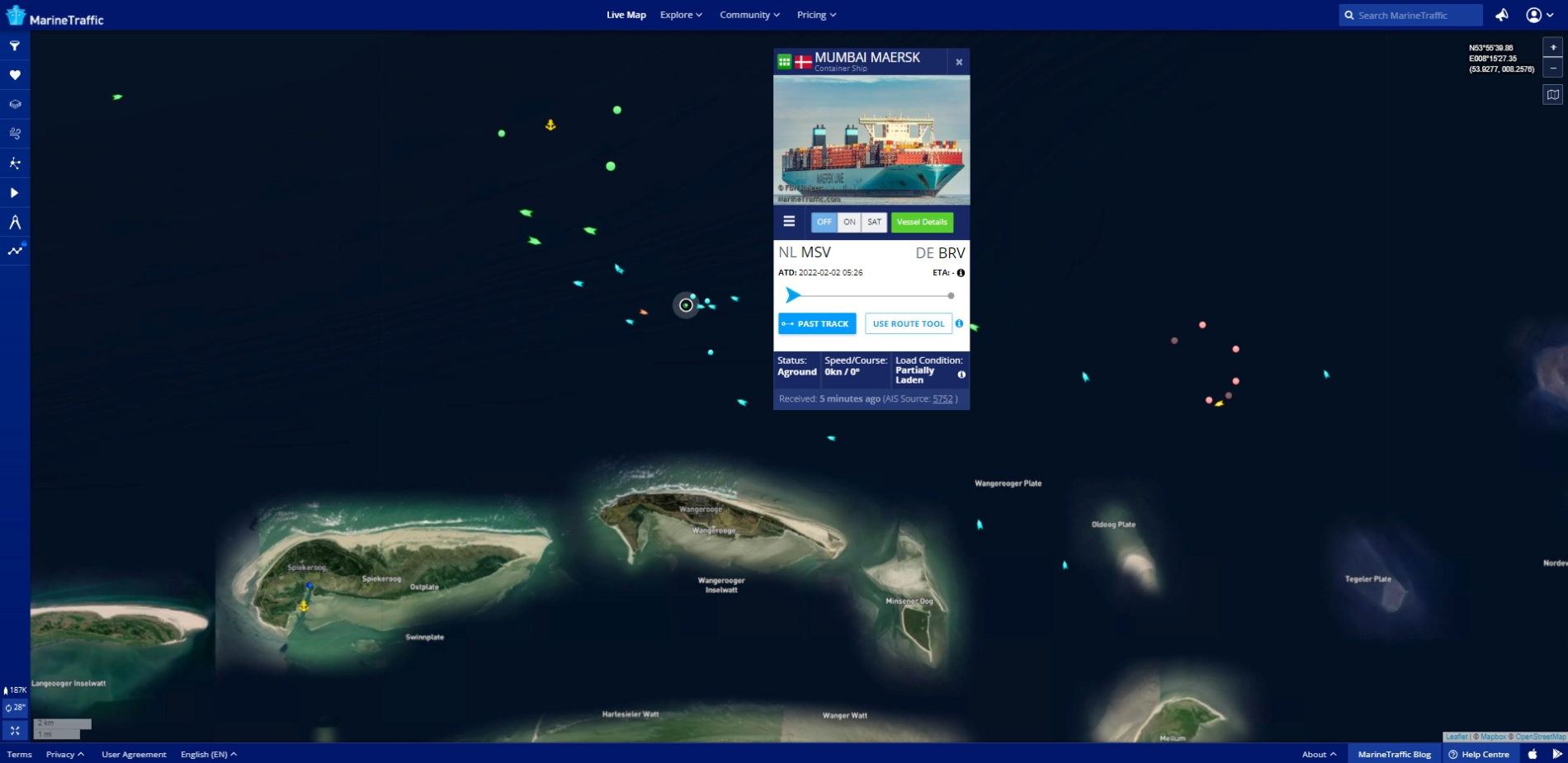 Reuters/  MarineTraffic