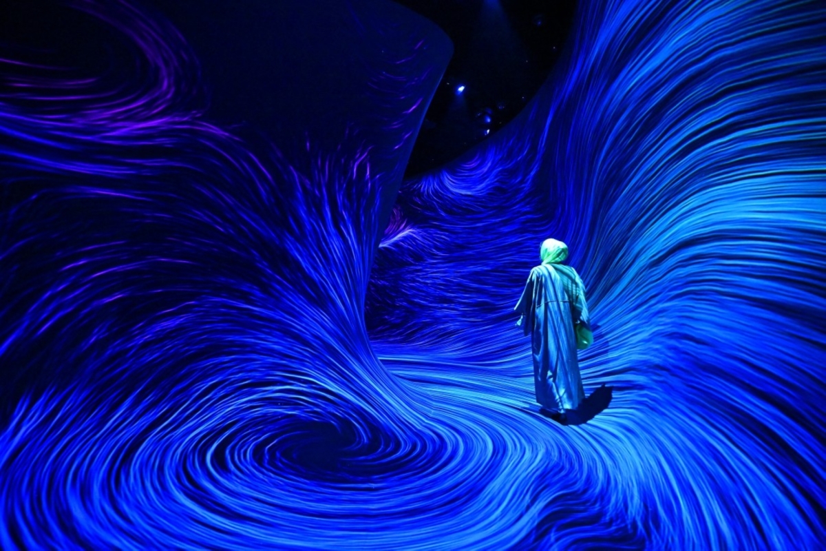The newly opened teamLab Phenomena, an immersive artwork experience museum, in the Saadiyat Cultural District in Abu Dhabi, on May 8, 2025.