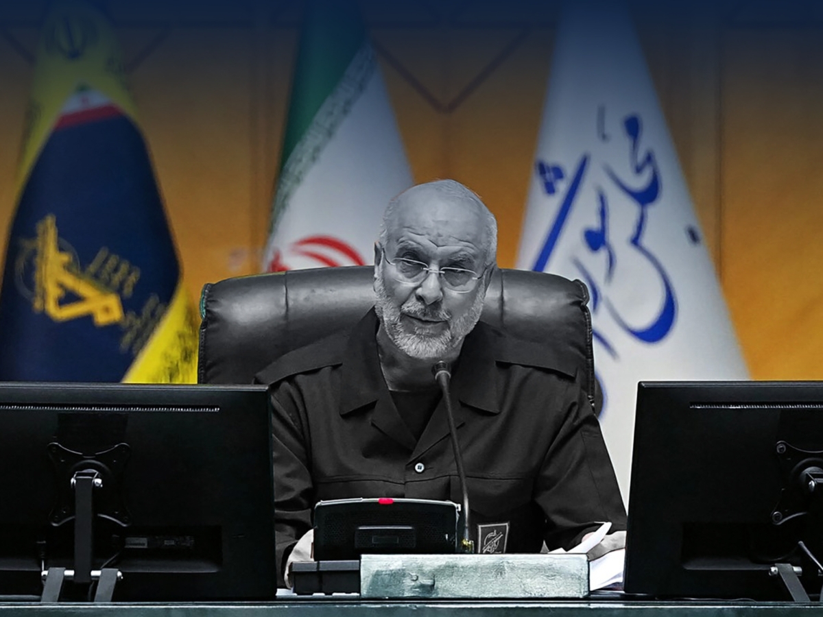 Iran’s Parliament Speaker Mohammad Bagher Ghalibaf, dressed in an IRGC uniform, chairs a session in Tehran on 1 February 2026.