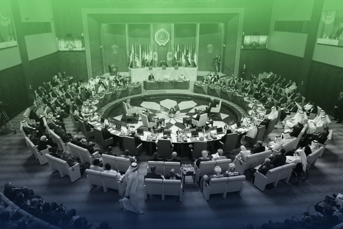 Arab League foreign ministers meet in Cairo, on 10 September 2024.
 