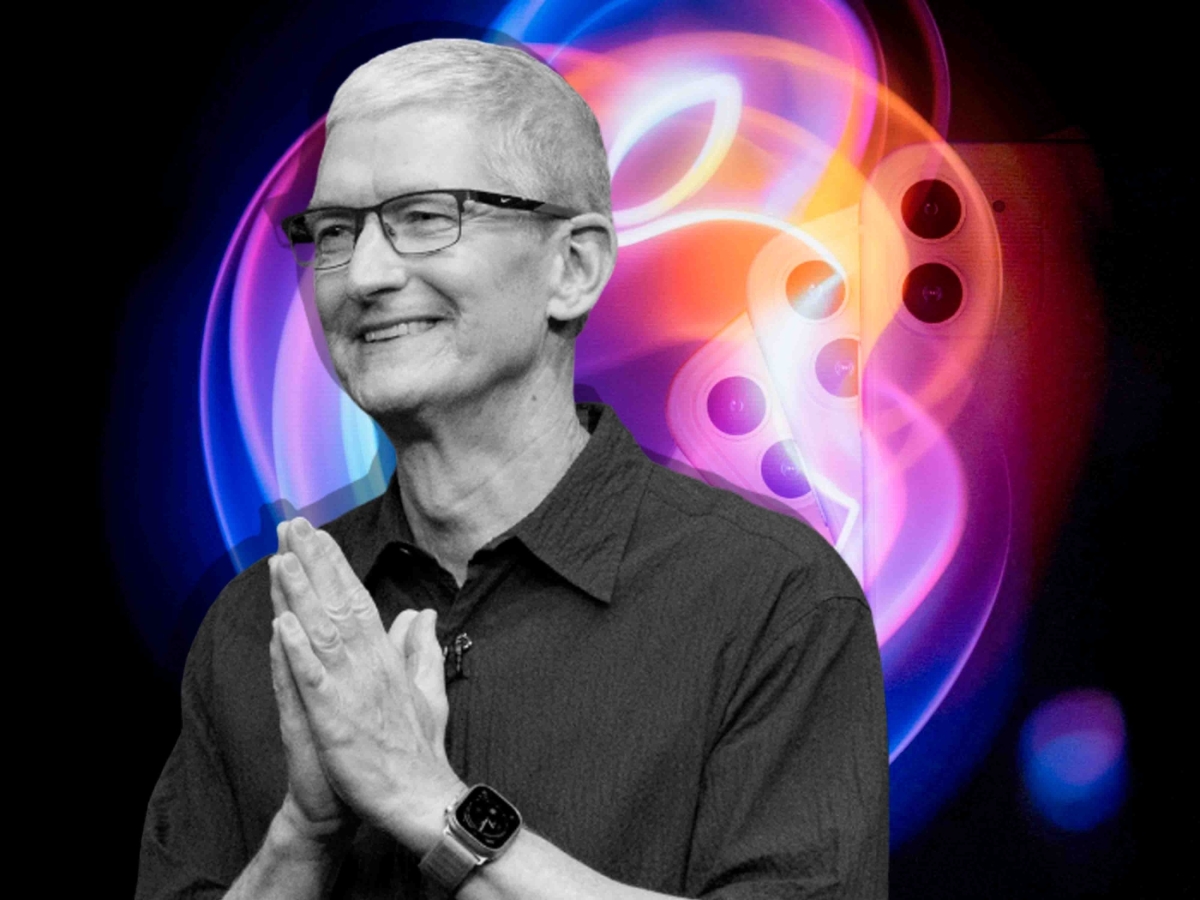 Apple CEO Tim Cook speaks during Apple's "It's Glowtime" event in Cupertino, California, on 9 September 2024. 