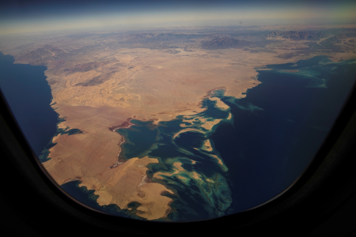 The future site of the city Neom before development begins in the Tabuk Province of north-western Saudi Arabia, on December 18, 2019. 