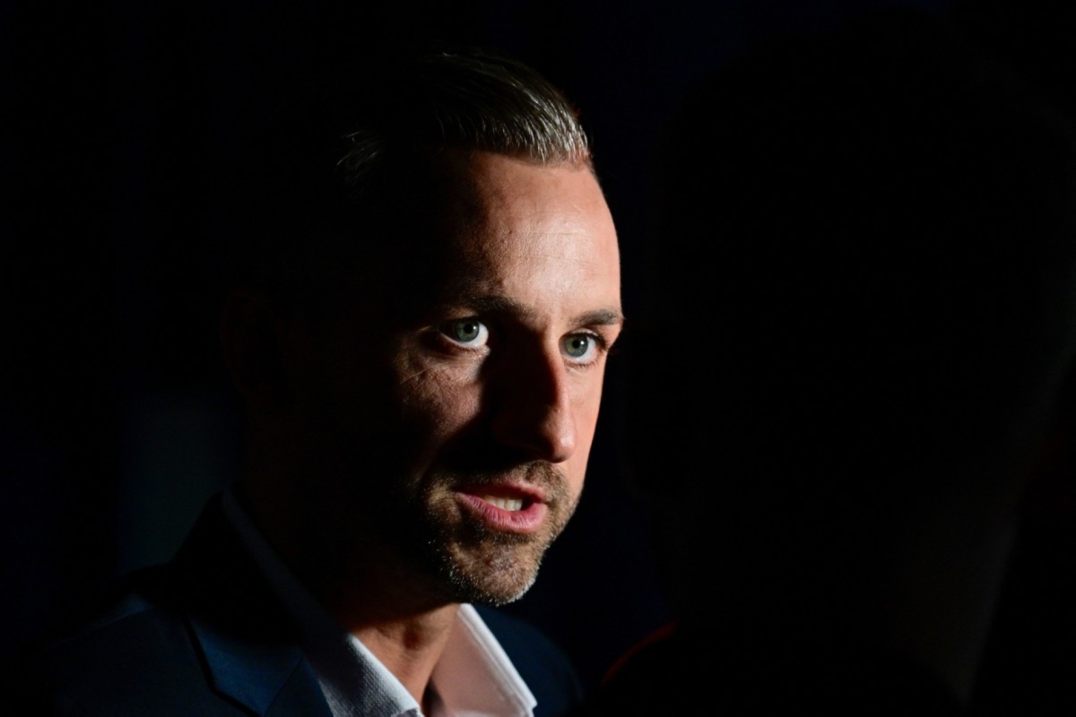 Ulrich Siegmund, top candidate in the Saxony-Anhalt state election for the far-right Alternative for Germany (AfD) is pictured during Saxony-Anhalt's state elections in Magdeburg, eastern Germany on 6 September 2026.