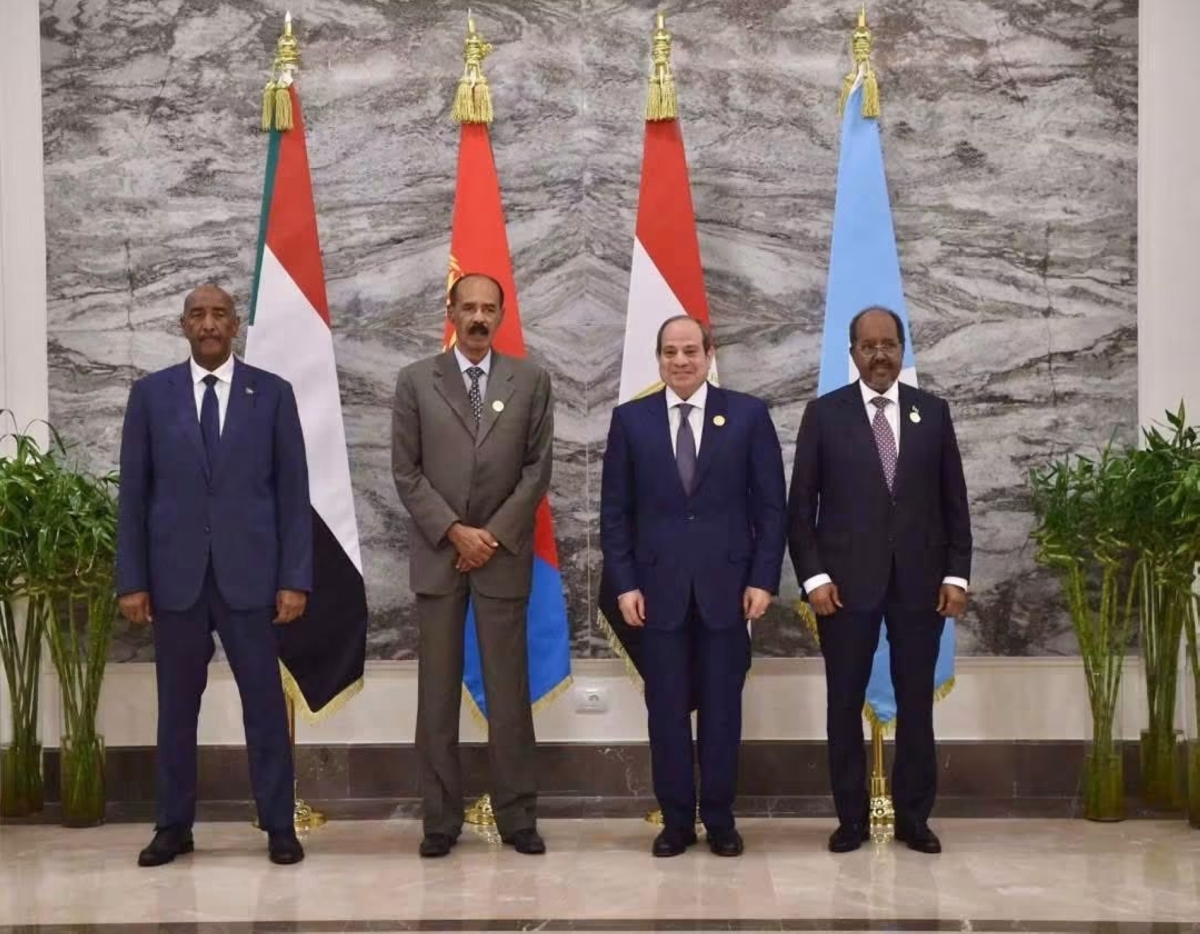 The leaders of Egypt, Somalia, Sudan and Eritrea met in Alamein Egypt on 4 October to discuss regional tensions.