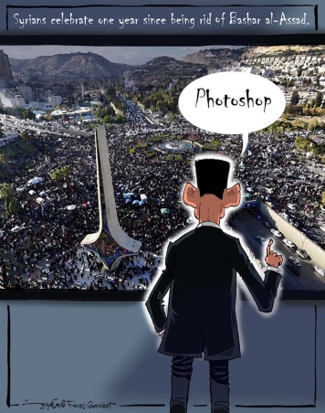 Syrians celebrate their first year without Assad