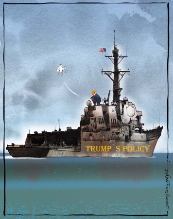 Trump throws peace to the wind