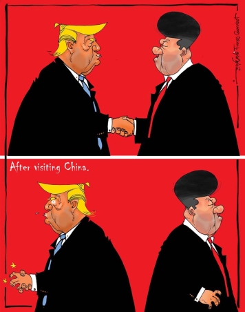 Trump gets taste of China's strength in Beijing