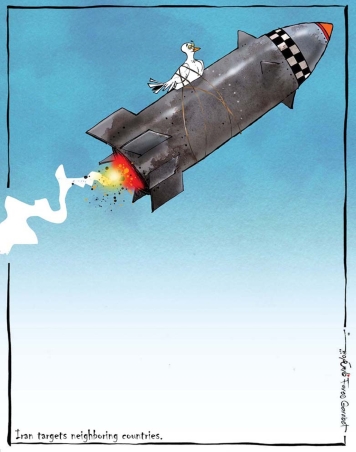 The dove of peace takes flight