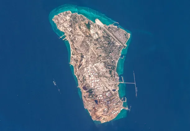 Image taken by the European Space Agency of Iran's Kharg Island on 7 March 2026.
 