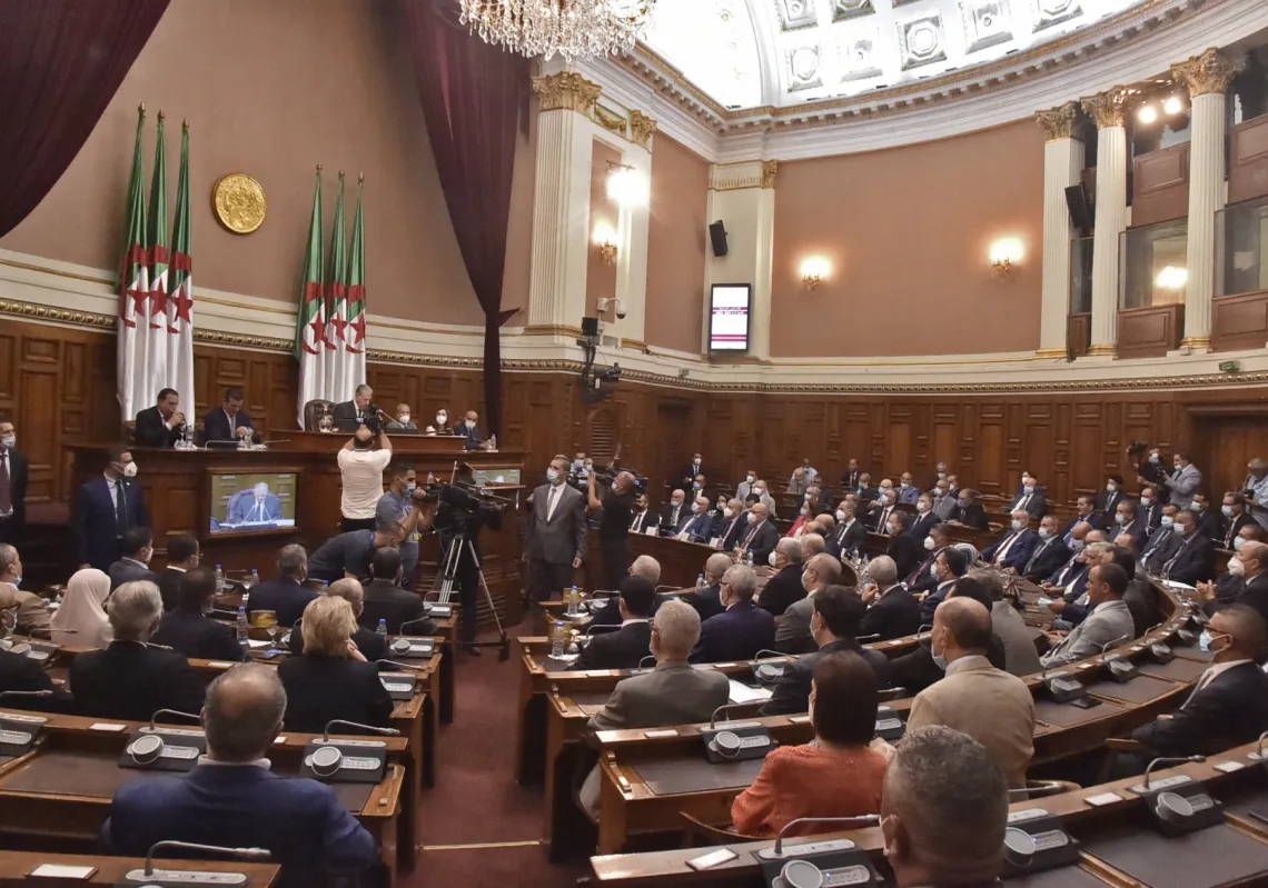 جلسة للبرلمان الجزائري في الثاني من سبتمبر 2021