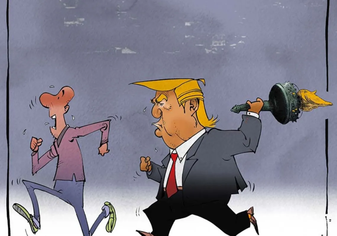 ترمب يلاحق المهاجرين