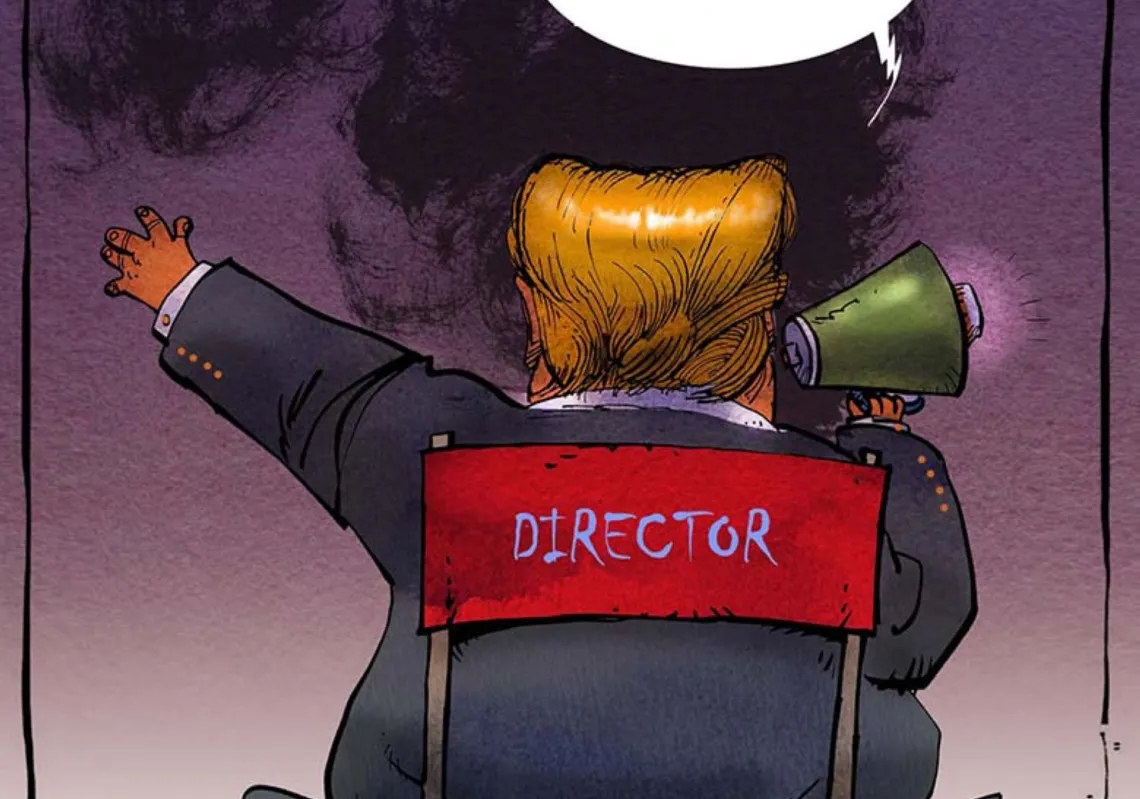 Trump puts the 'theatre' in war theatre