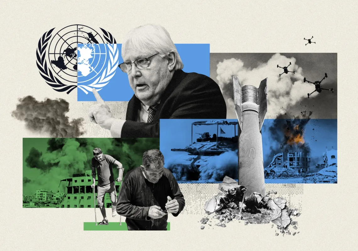 British diplomat Martin Griffiths was UN Under-Secretary-General for Humanitarian Affairs until 2024 and has worked throughout the Middle East.