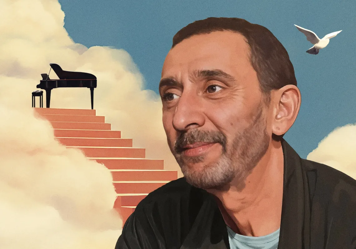 Lebanese composer, pianist, playwright, and political commentator Ziad Rahbani