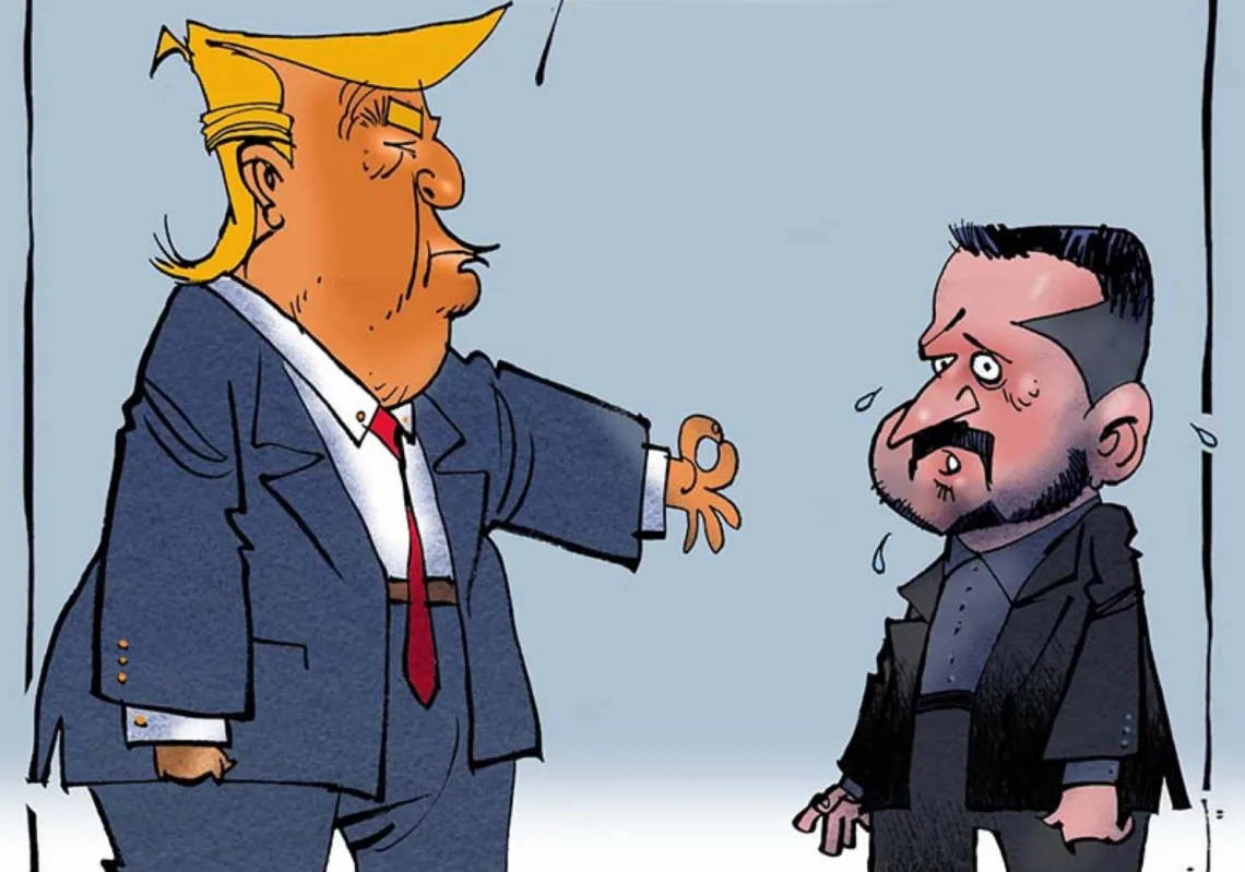 Trump to Zelenksyy: nice suit, but still no cards