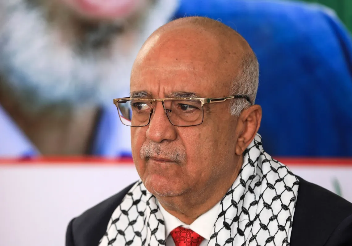 رئيس الحكومة التابعة للحوثيين في اليمن احمد الرهوي في 20 اكتوبر 