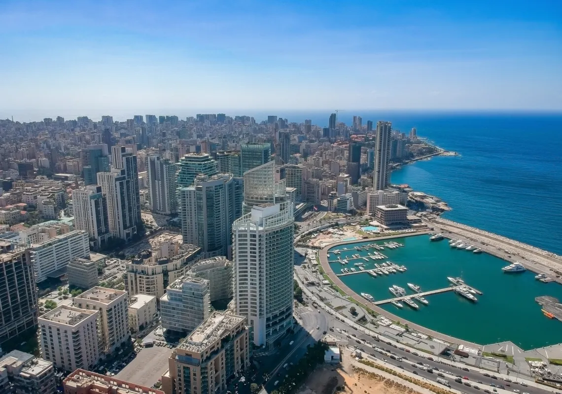 صورة جوية لمدينة بيروت