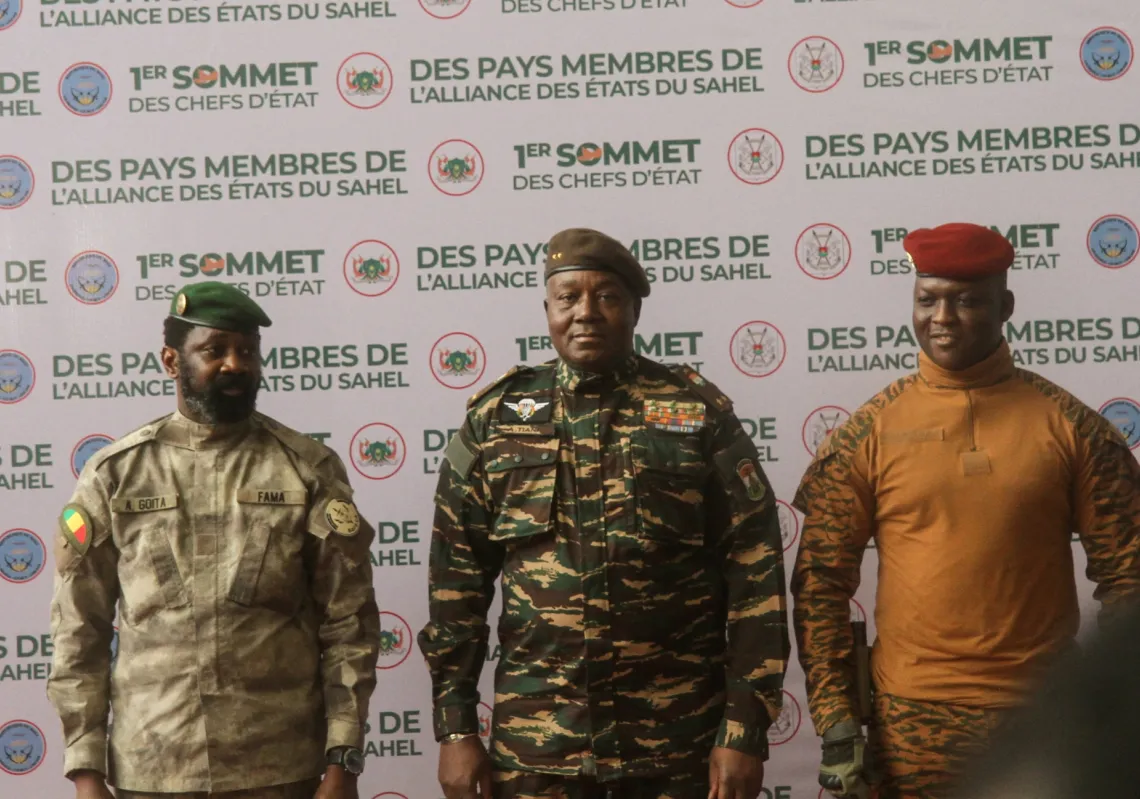 Heads of State and Government of the Alliance of Sahel States (AES) in Niamey, Niger, July 6, 2024