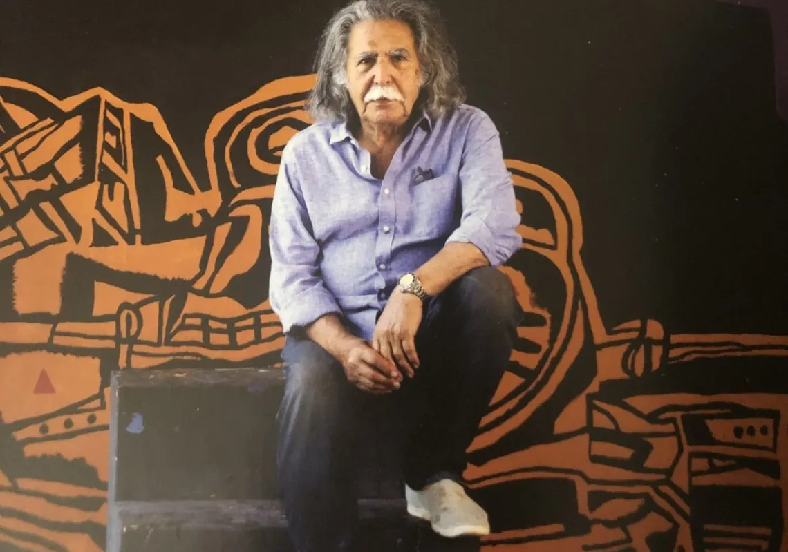 Iraqi painter and sculptor Dia al-Azzawi