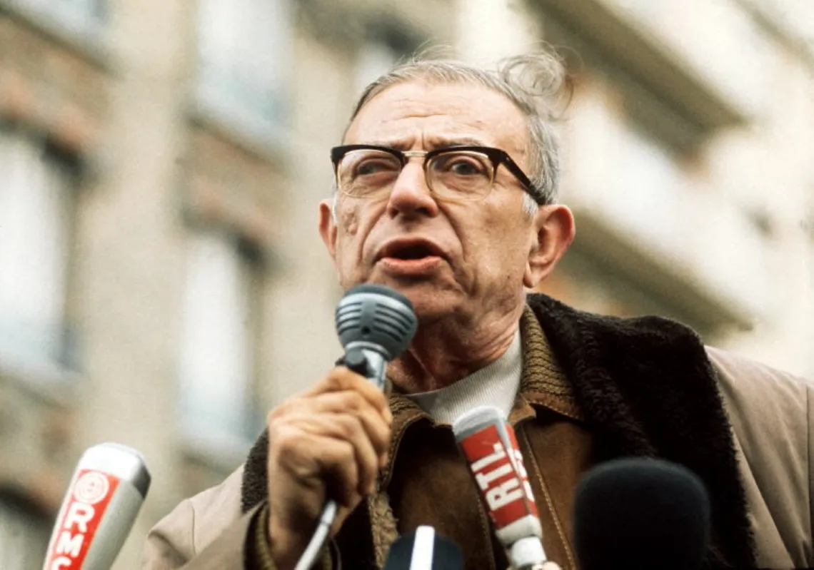 سارتر في 22 أكتوبر 1970