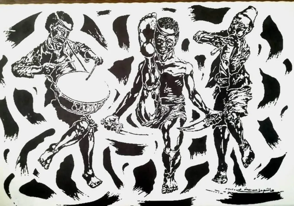 لوحات للفنّان اليمني هاشم علي