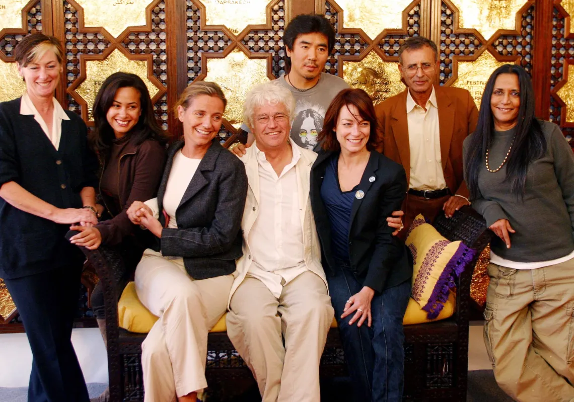 عبد الكريم الخطيبي مع هيئة التحكيم في مهرجان مراكش السينمائي 2005