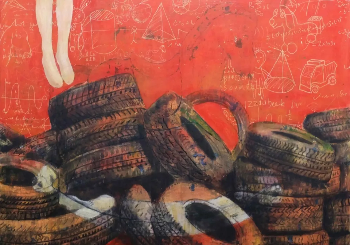 لوحة لشادي أبو سعدة