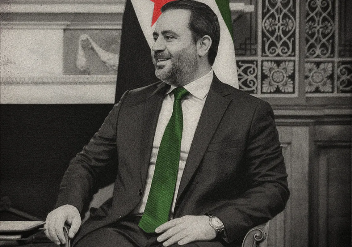 Al Majalla's Editor-in-Chief Ibrahim Hamidi interviews Syrian foreign minister Asaad al-Shaibani on 14 November 2025.