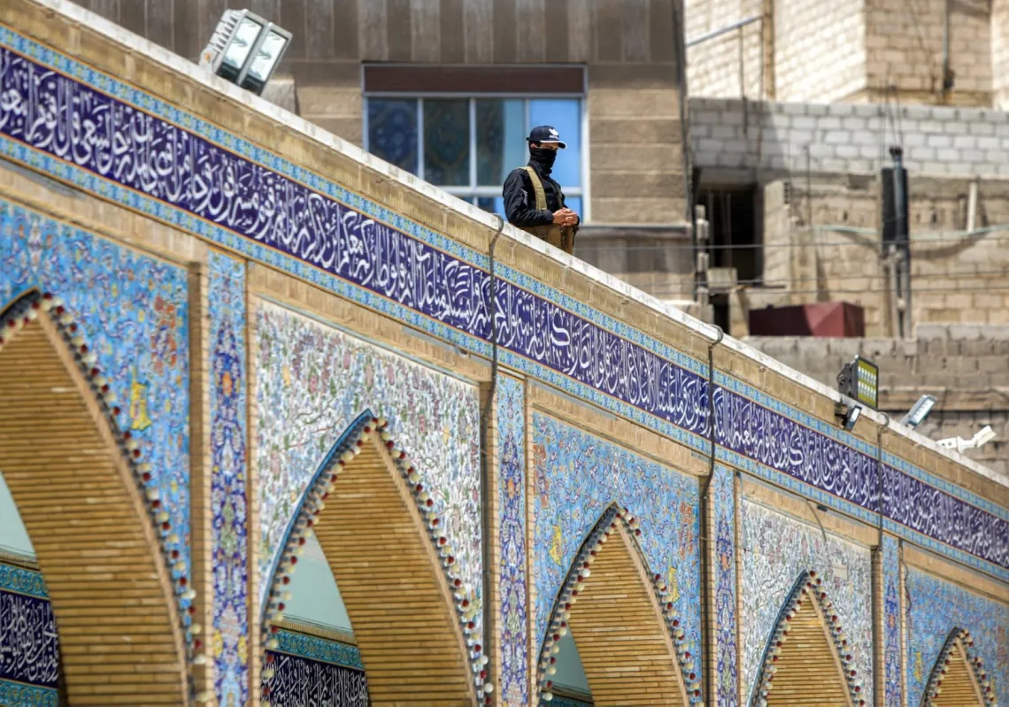  مقام السيدة زينب، في الضاحية الجنوبية لدمشق، في 6 يوليو 2025