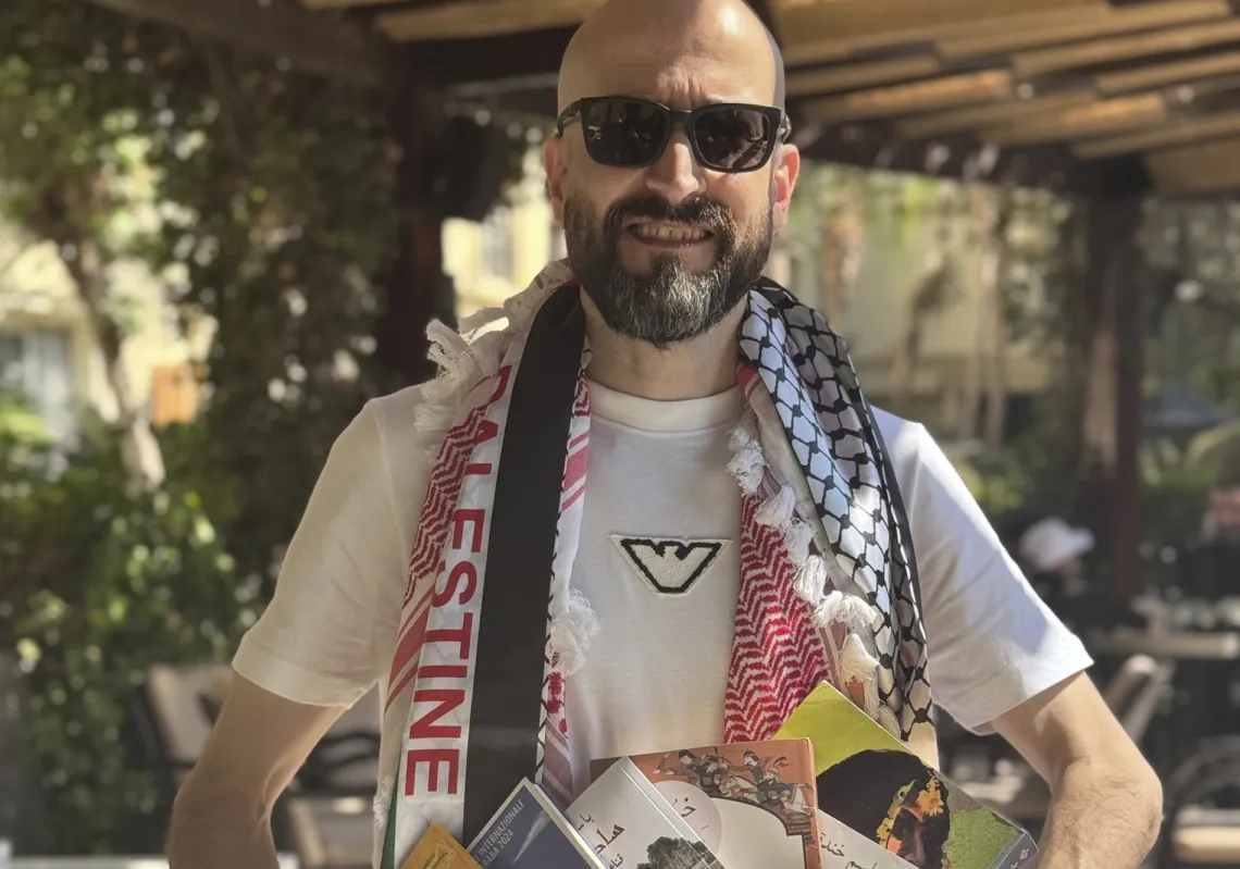 Palestinian novelist Basem Khandakji