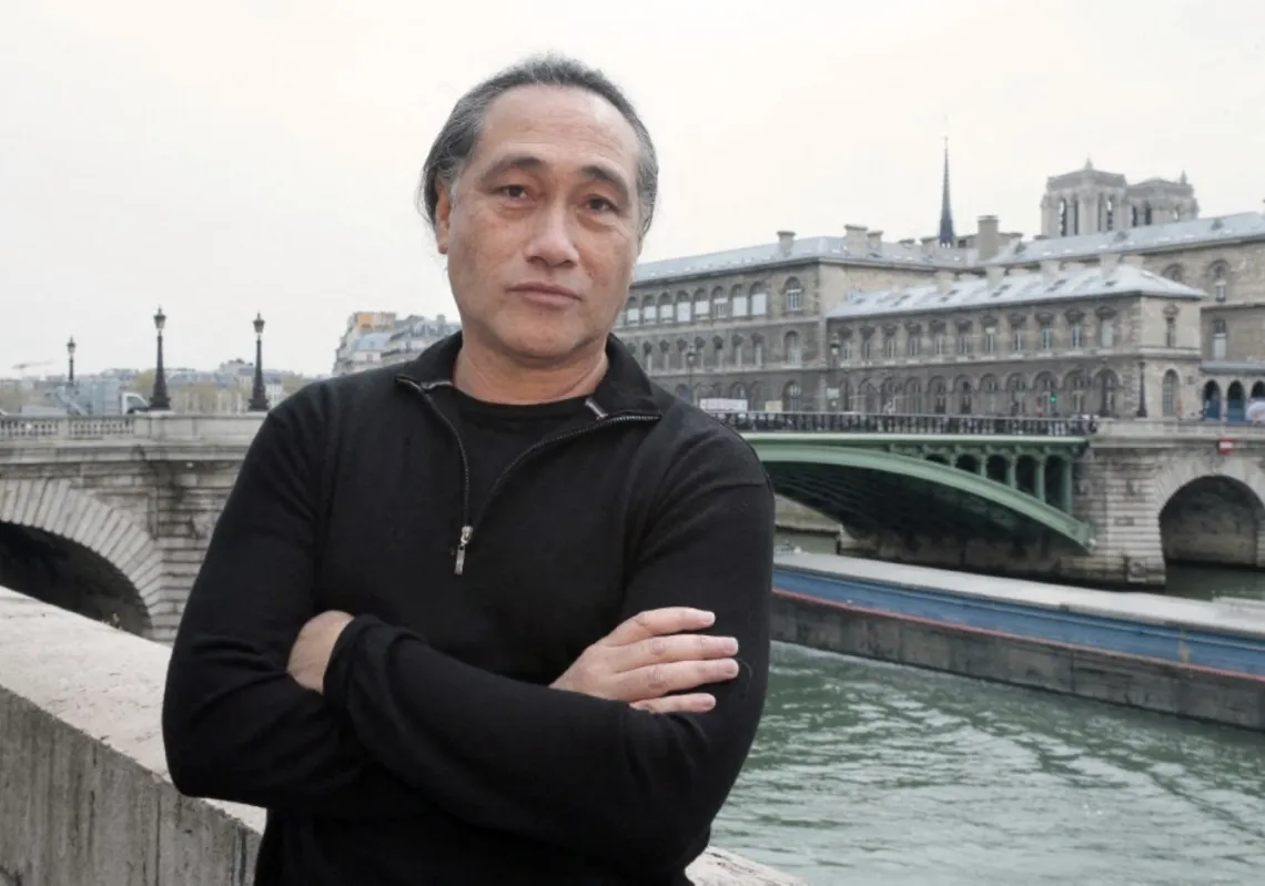 مصمّم الرقص الساموي ليمي بونيفاسيو في باريس، 31 مارس 2014، قبل تقديم أعماله في "تياتر دو لا فيل" في أبريل، ومهرجان أفينيون في يوليو