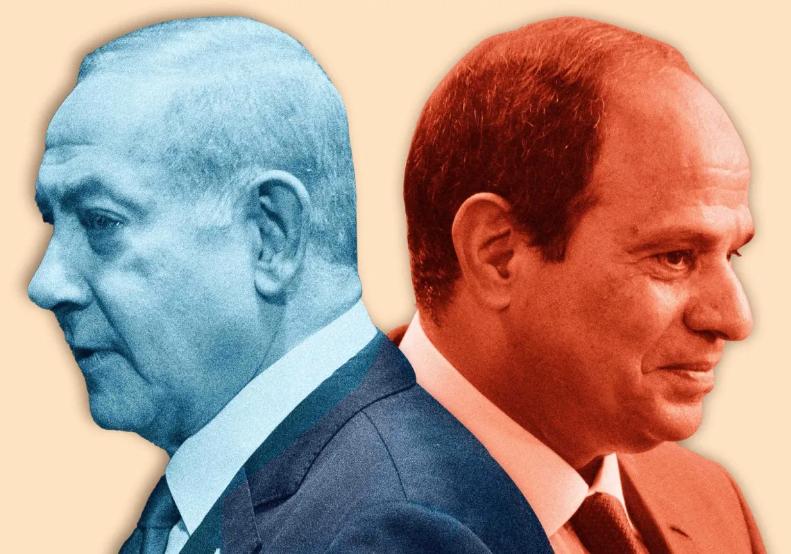 Israel's Benjamin Netanyahu and Egypt's Abdel Fattah al-Sisi have not seen eye-to-eye since October 2023.