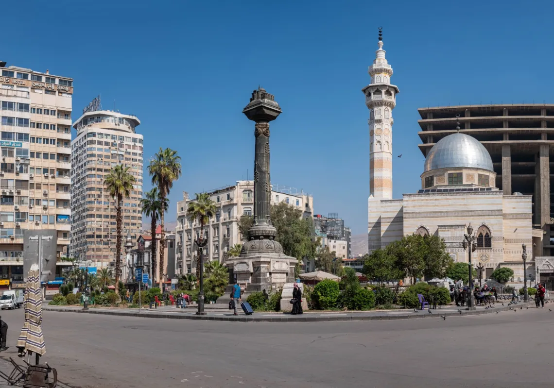 ساحة المرجة في دمشق، سوريا، مايو 2023