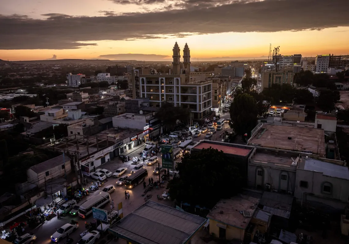 مدينة هرجيسا، عاصمة وأكبر مدن أرض الصومال المعلنة من جانب واحد، في 7 نوفمبر 2024