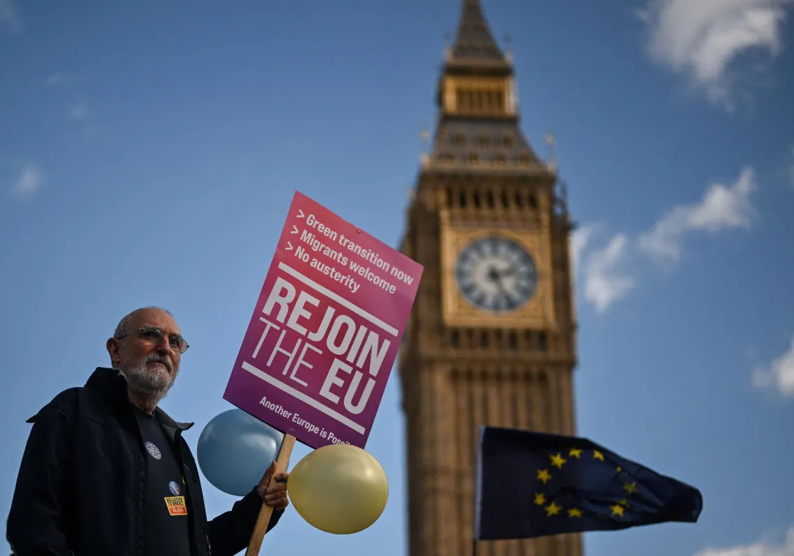 Britain's Prime Minister Keir Starmer attends a meeting with business leaders in central London on January 28, 2025. 
