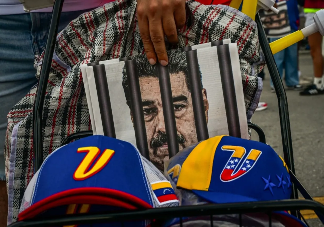 تظاهرة لمعارضي الرئيس الفنزويلي نيكولاس مادورو في دورال، فلوريدا، في 4 يناير 2026