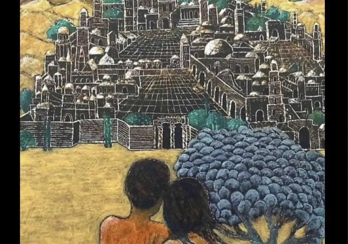 أحد أعمال الفنان الفلسطيني نبيل عناني