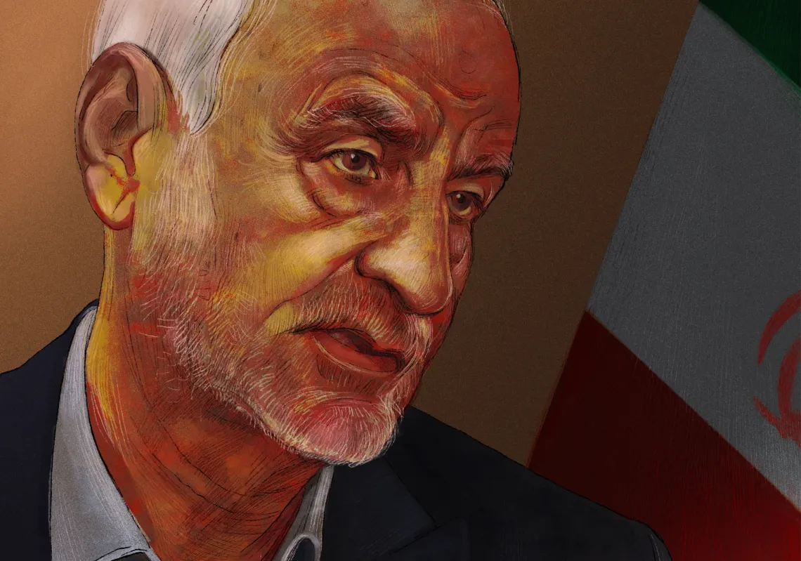 الباحث الإيراني مصدق بور، المقرب من دوائر صنع القرار السياسي في طهران 