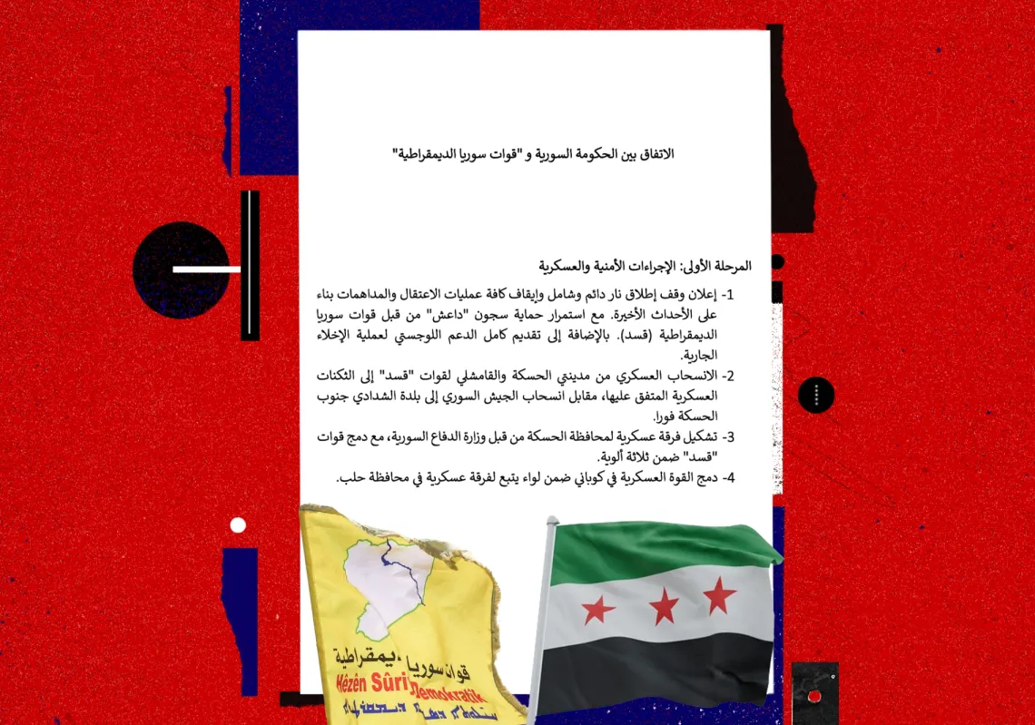 "المجلة" تنشر النص الحرفي لـ"الاتفاق الشامل" بين الحكومة السورية و"قسد"