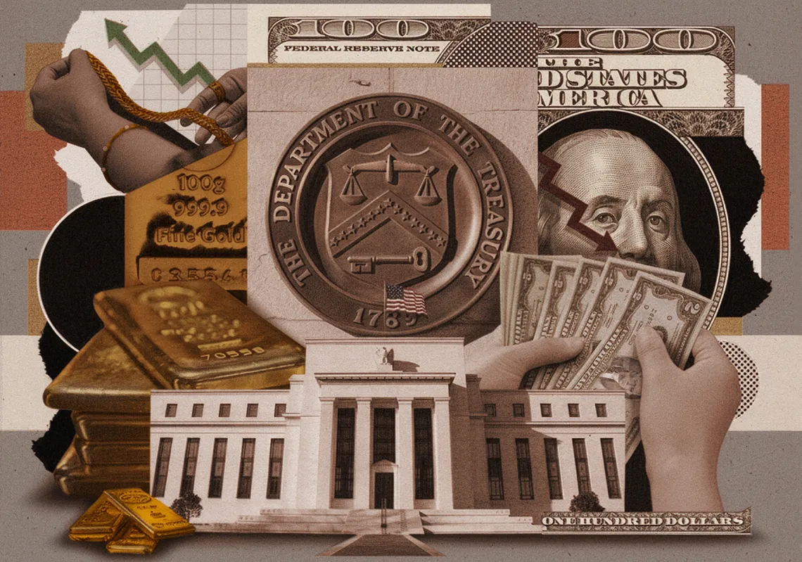 ميزان الدولار يتأرجح على وقع عدم اليقين العالمي