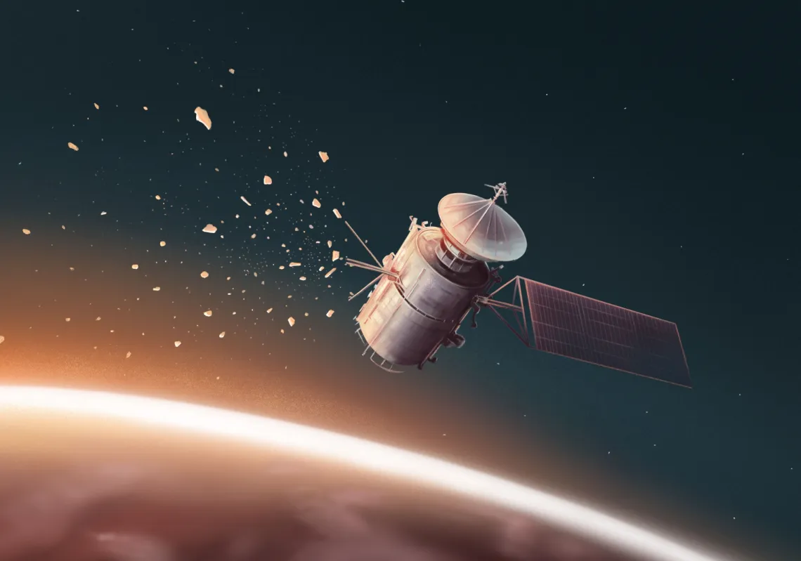 أزمة نهاية العمر الافتراضي للأقمار الصناعية