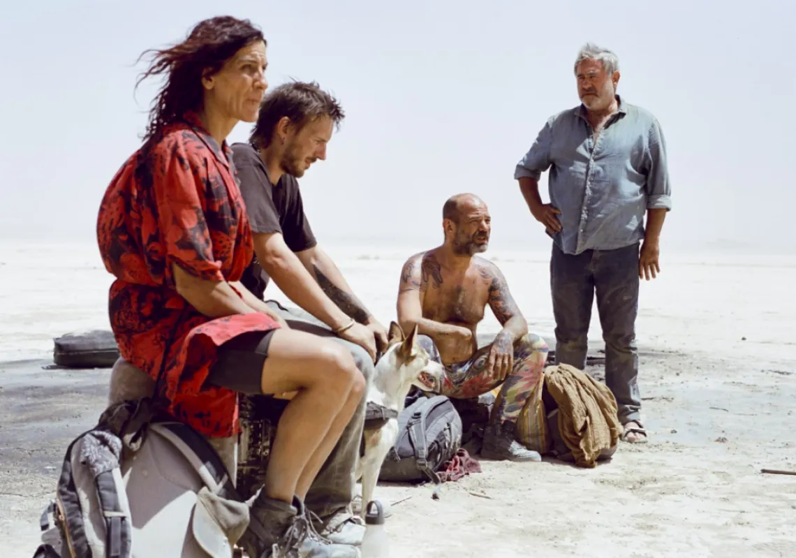 A scene from the film 'Sirat' by French director Oliver Laxe