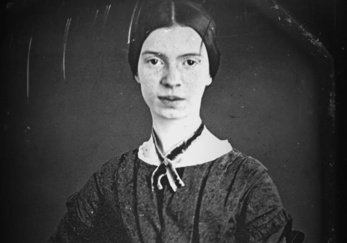 صورة داغيرية (تقنية تصوير مبكرة) للشاعرة إيميلي ديكنسون تعود إلى نحو عام 1848