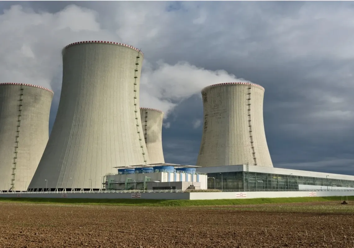 An artist's impression of the al-Dabaa nuclear power plant on Egypt's Mediterranean coast.