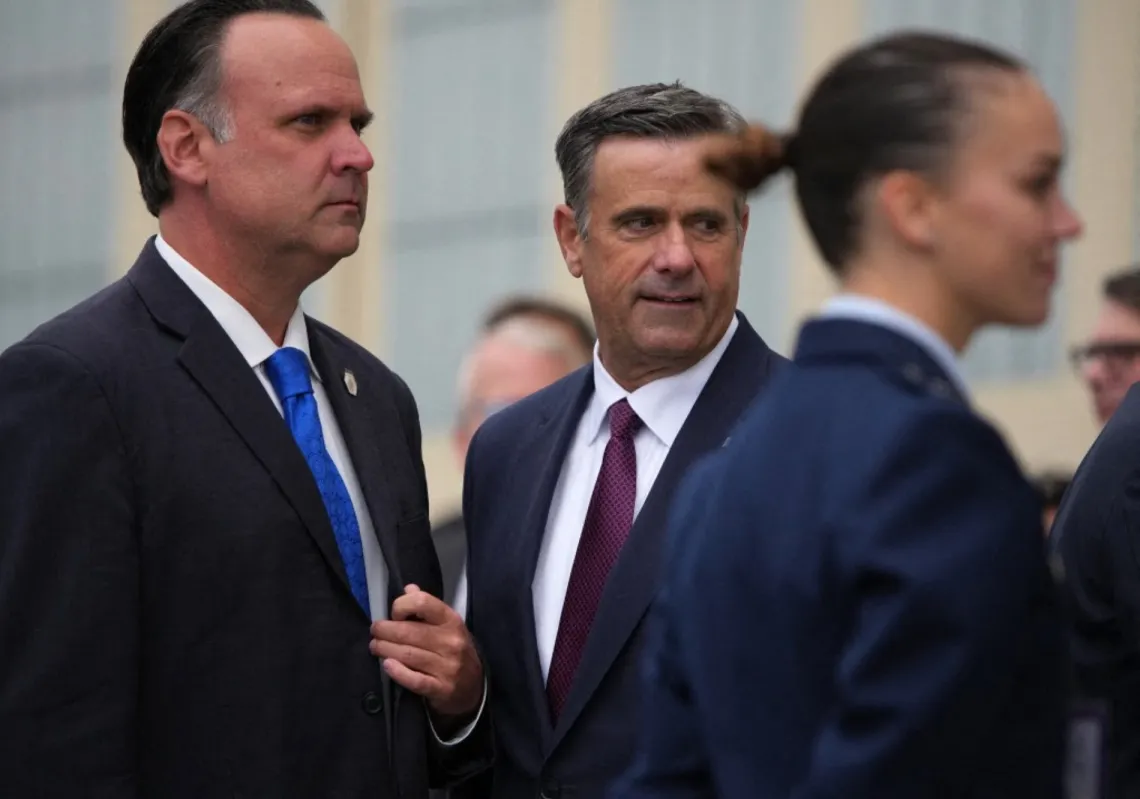 CIA Director John Ratcliffe at Joint Base Elmendorf-Richardson on 15 August 2025, in Anchorage, Alaska, where Donald Trump met with Vladimir Putin for peace talks aimed at ending the war in Ukraine.