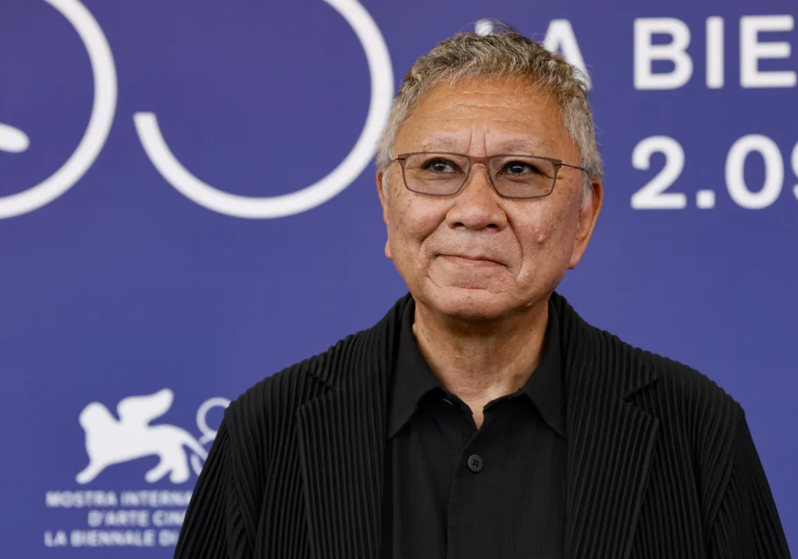 Japanese director Takashi Miike at an event for the film 'Shumei: The Living Legacy of Kabuki'