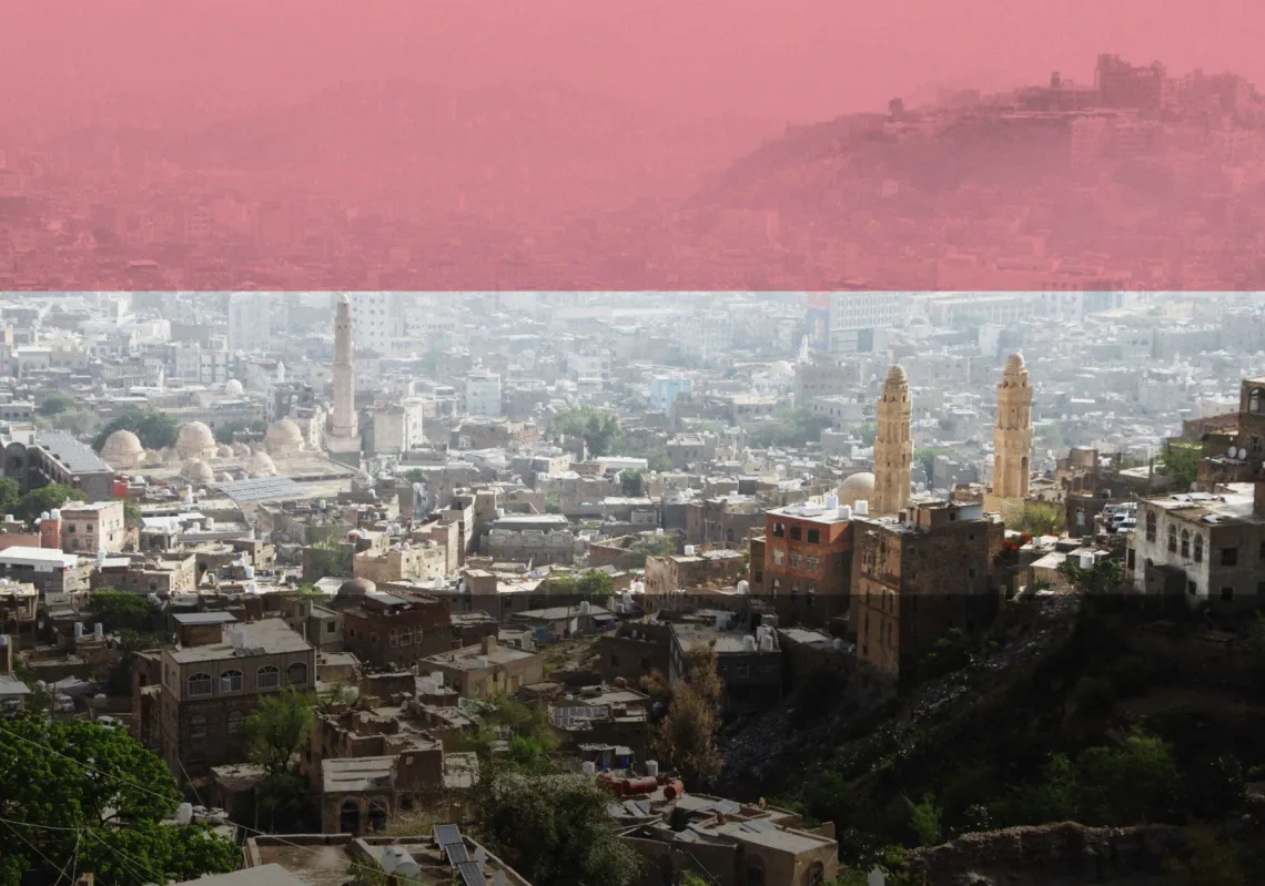 مشهد عام لمدينة تعز في اليمن، 24 مايو2022