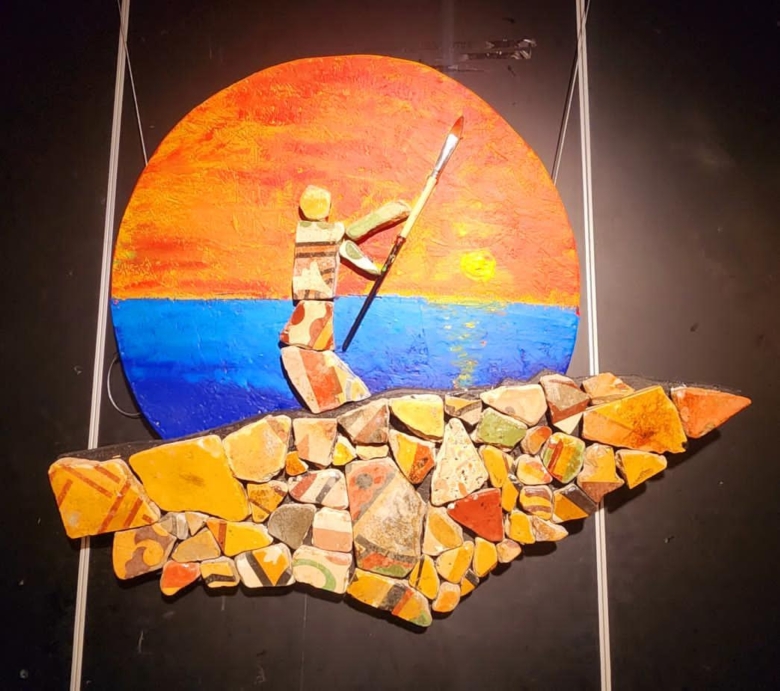 Palestinian artist breathes life and meaning into Jaffa’s shoreline shards